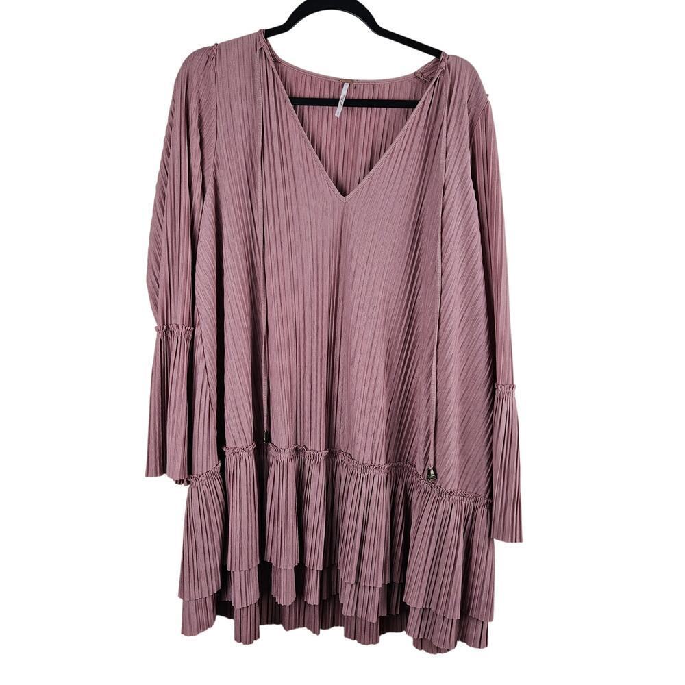 Free People Cant Help It Mini Dress Pink Clay Color Small S New